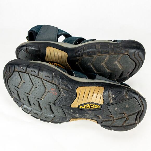 Keen Sandals Waterproof Men's Size 13 Adjustable Blue Black Anatomic Footbed - Picture 10 of 10